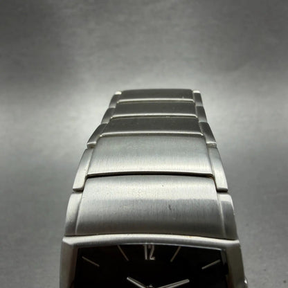 Skagen Dual Time Watch Men 31mm Black Dial Silver Tone 281LSXB New Battery4
