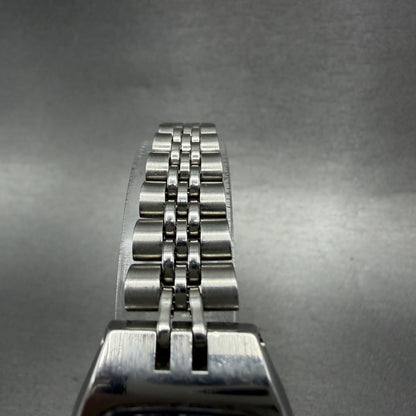 Seiko SQ Watch Women 25mm Blue Dial Silver Tone Daydate 43265029 New Battery4