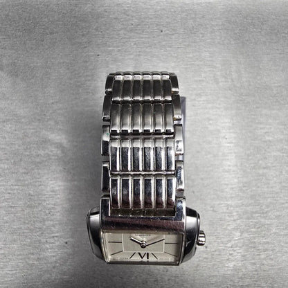 Seiko Tank Watch Women 25mm White Dial Silver Tone Rectangle 1N00-0PT0 New Batt4