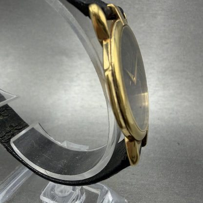 Gucci Watch Men 31mm Black Dial Gold Tone Vintage Roman Numerals 3400F PARTS4