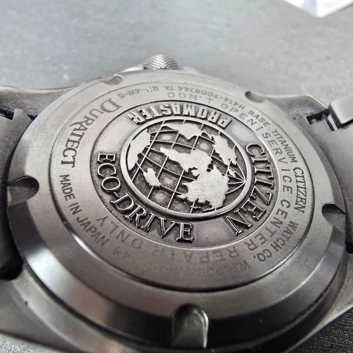 Citizen Promaster Land Watch Men 40mm Black Dial Titanium H414-T006744 PARTS!!11
