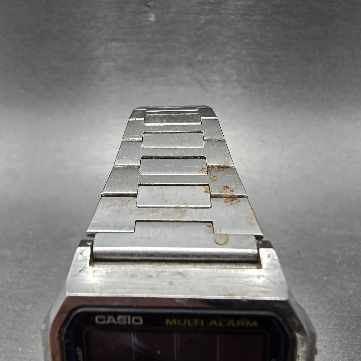 Casio WL-50 Watch Men 32mm Silver Alarm Chronograph Solar Digital PARTS Vintage5