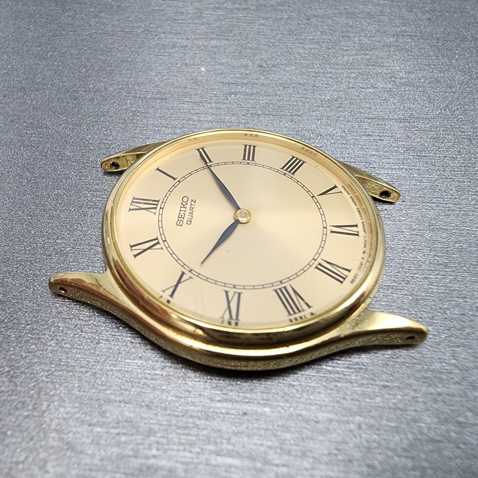 Seiko Watch Men 32mm Gold Dial Gold Tone Round 86200010 PARTS4