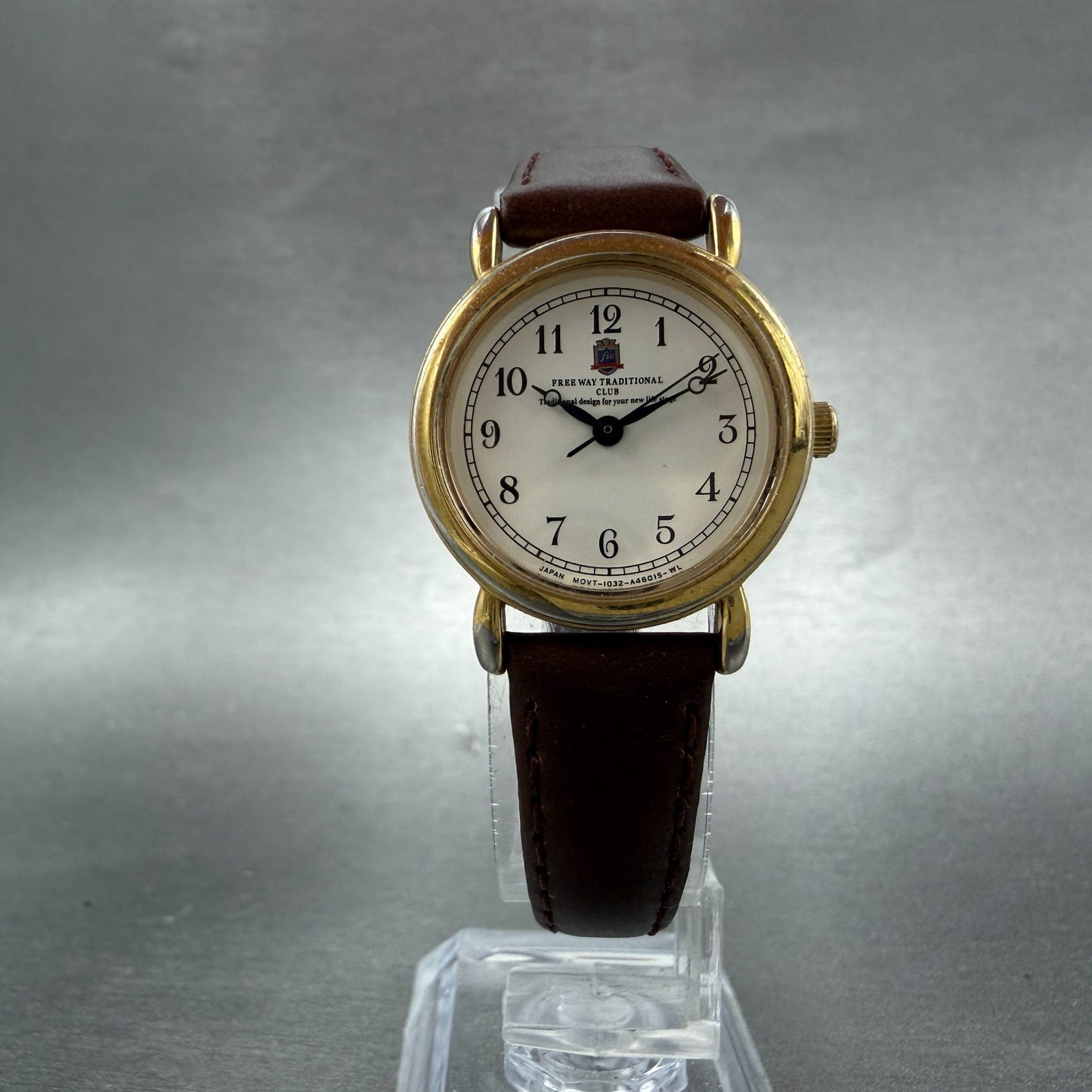 Citizen Watch Women 25mm Cream Dial Gold Tone Round 1032-A43671 New Battery ABC5