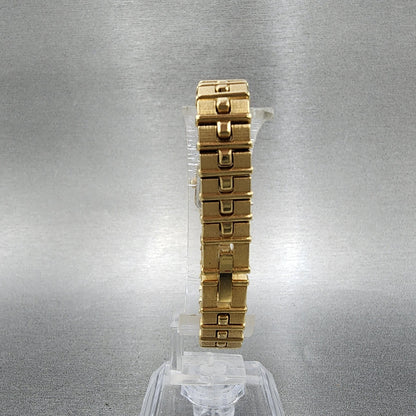 Seiko Tank Watch Women 13mm Gold Tone Rectangle 1e205689 New Battery7