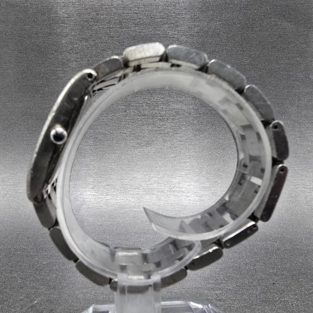 Cyma Tank Watch Men 25mm Silver Dial Steel Small Seconds 729 Rectangle PARTS7