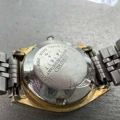 Seiko 5 Automatic Watch Women 24mm Champagne Dial TwoTone Daydate 2906-0610 PART10