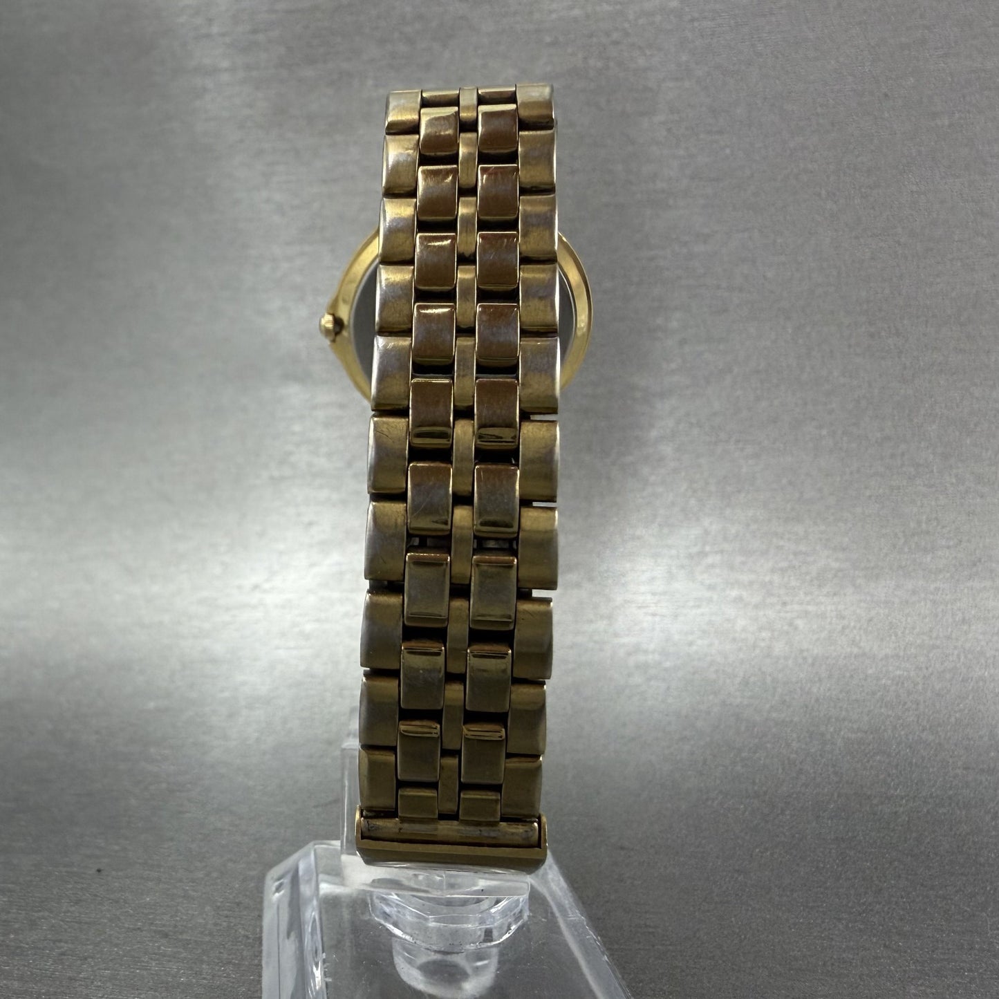 Seiko Watch Women 28mm White Dial Gold Tone Date Round 7N89-6A20 New Battery7