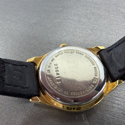 Citizen Forma Watch Women 24mm White Dial Gold Tone Round 5430-F40063 New Batt A9