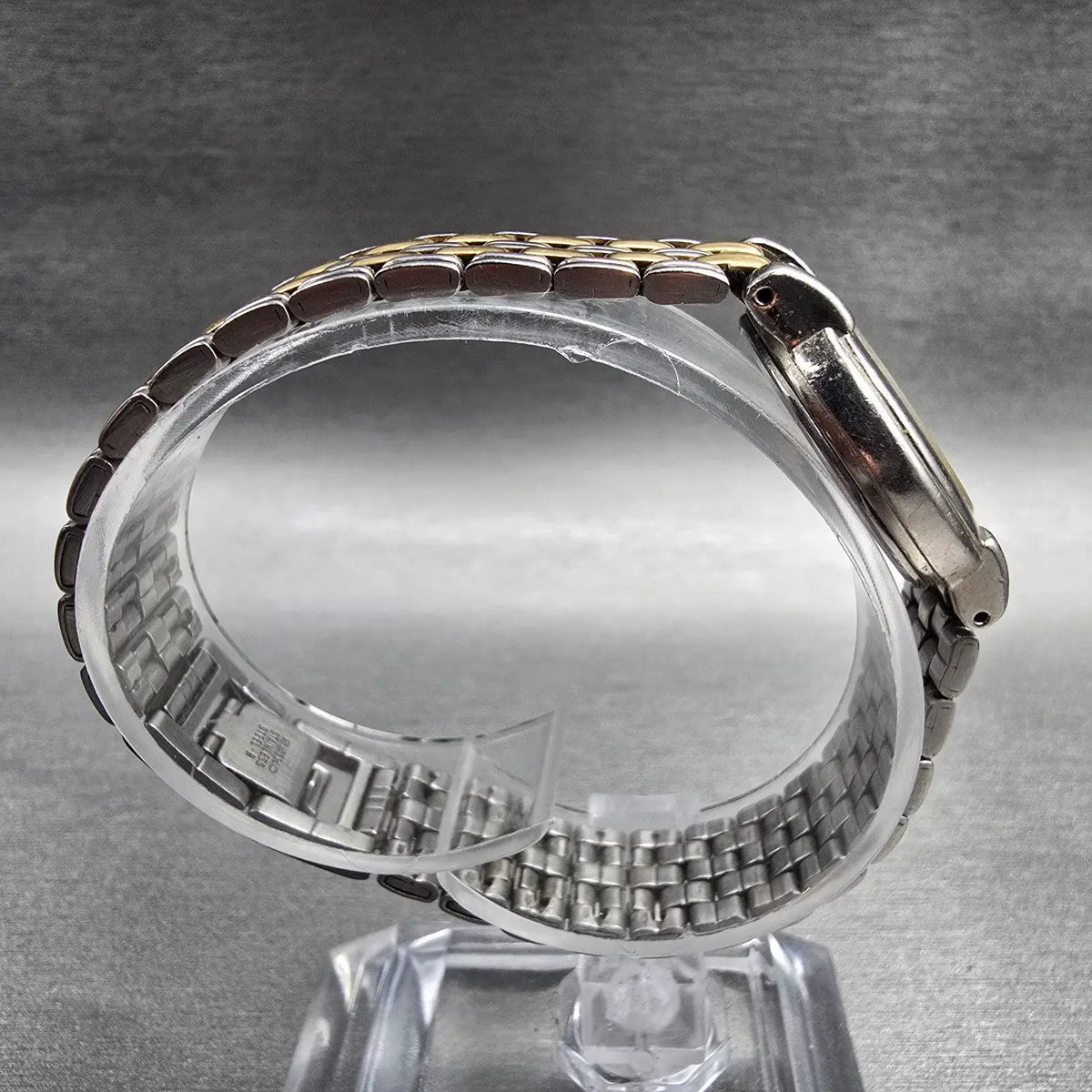 Seiko Watch Women 24mm Silver Dial Silver Tone Round V701-1791 New Battery JP8