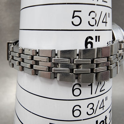 Seiko Watch Women 27mm Silver Dial Silver Tone Date Manual 2118-0400 Runs
