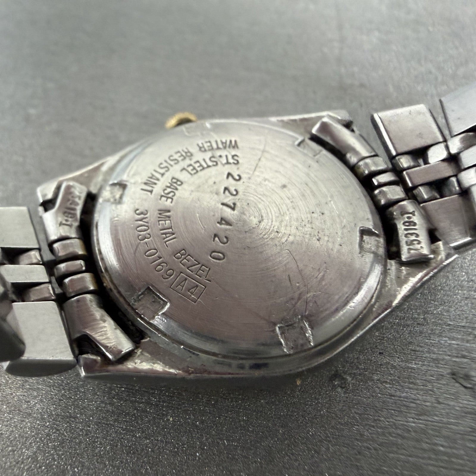 Seiko SQ Watch Women 24mm White Dial Two Tone Daydate 3y03-0169 New Battery TZ09