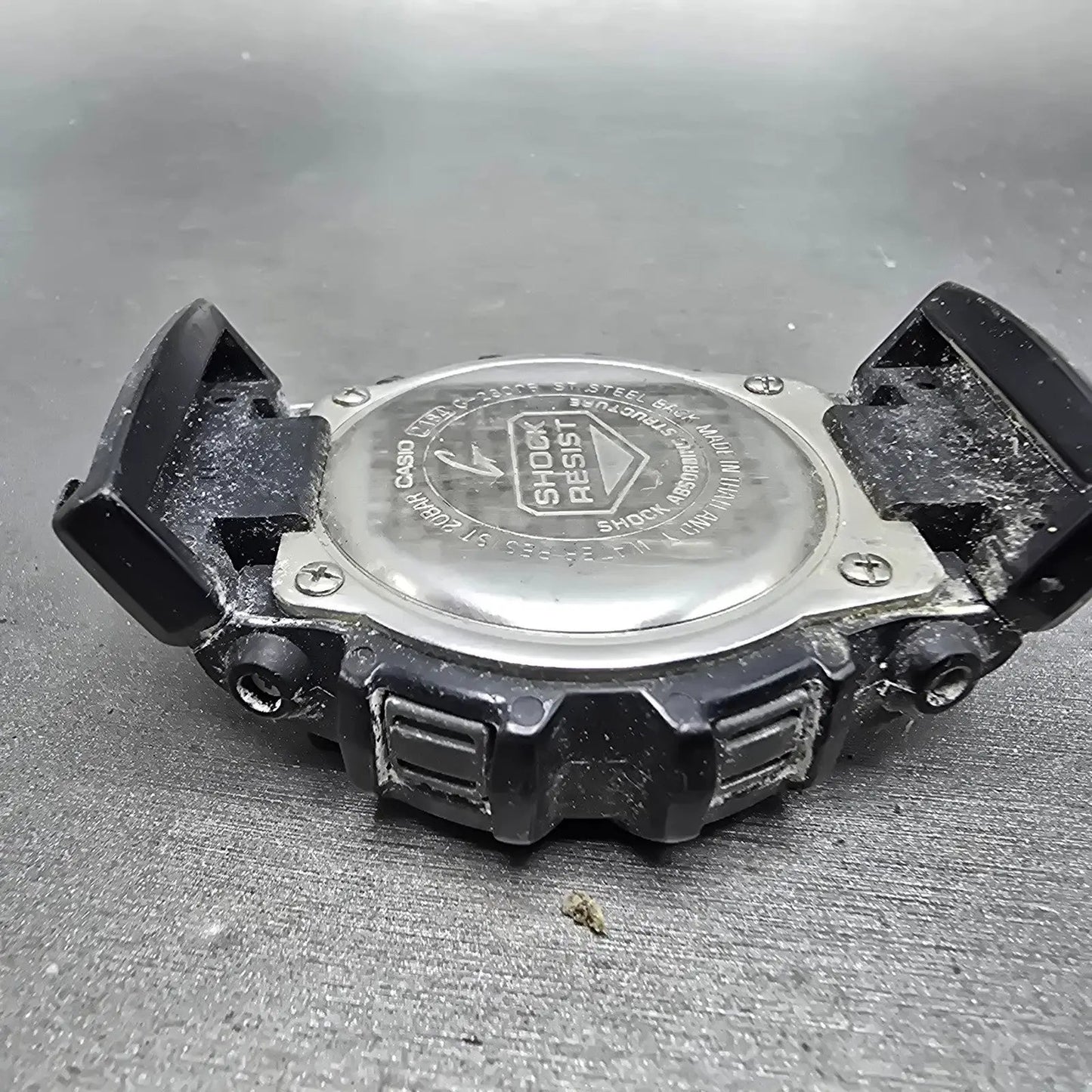 Casio G-Shock G-2300B Watch Men 47mm Black Red Alarm Chrono Solar PARTS11