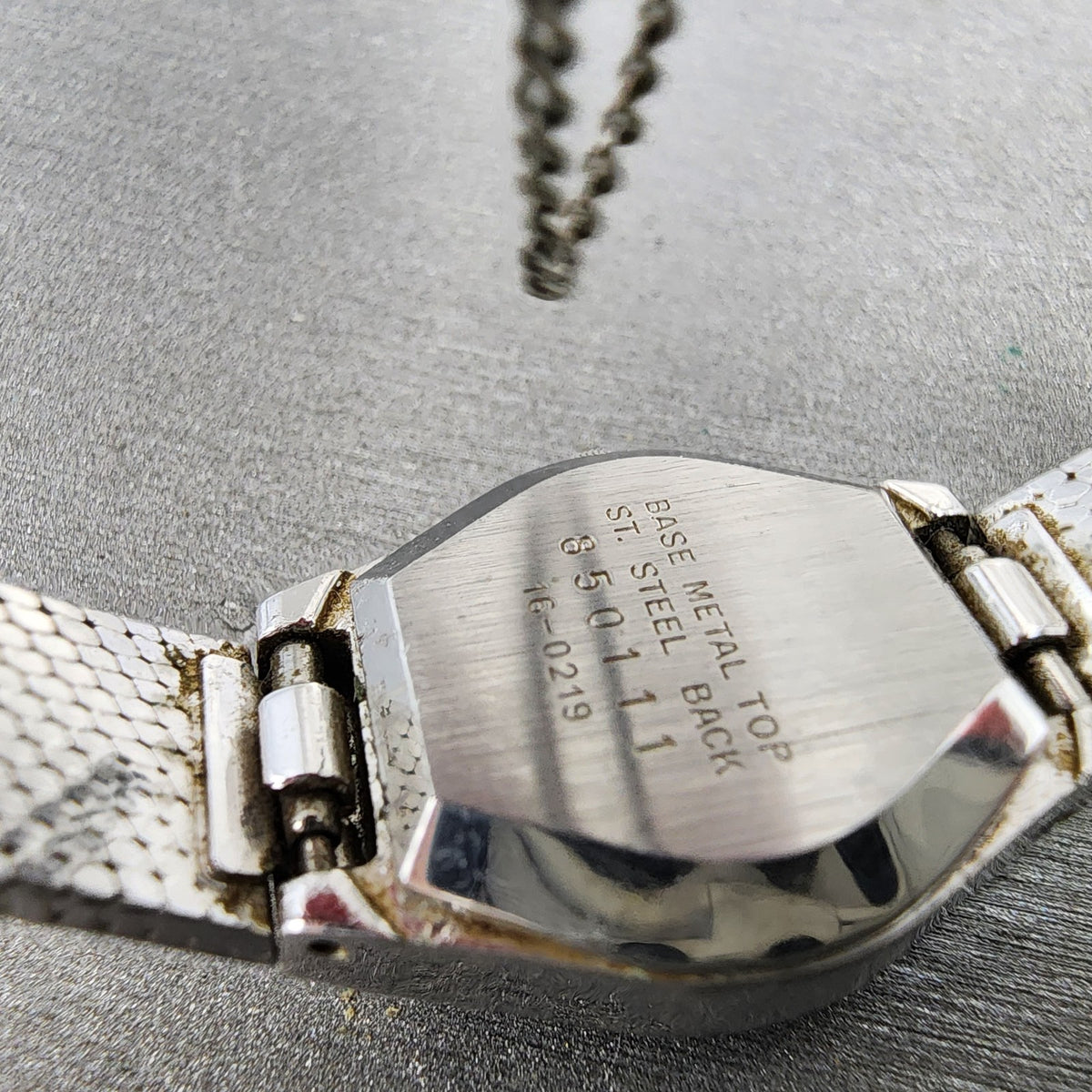 Seiko Watch Women 18mm Black Dial Silver Tone Round 16-0219 New Battery VTG9