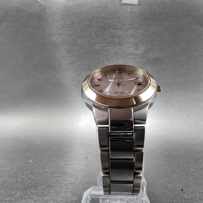 Citizen Eco-Drive Watch Women 26mm MOP Dial Two Tone Date E011-S070082 Works Jp56