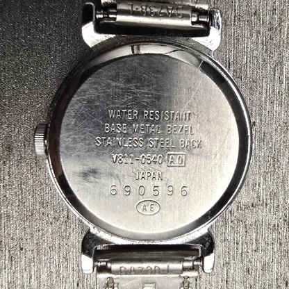 Seiko Alba Watch Women 24mm Silver Dial Silver Tone Round V811-0540 New Battery10