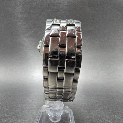 Bulova Crystal Watch Men 42mm Black Dial Steel Date 96K102 Round PARTS8