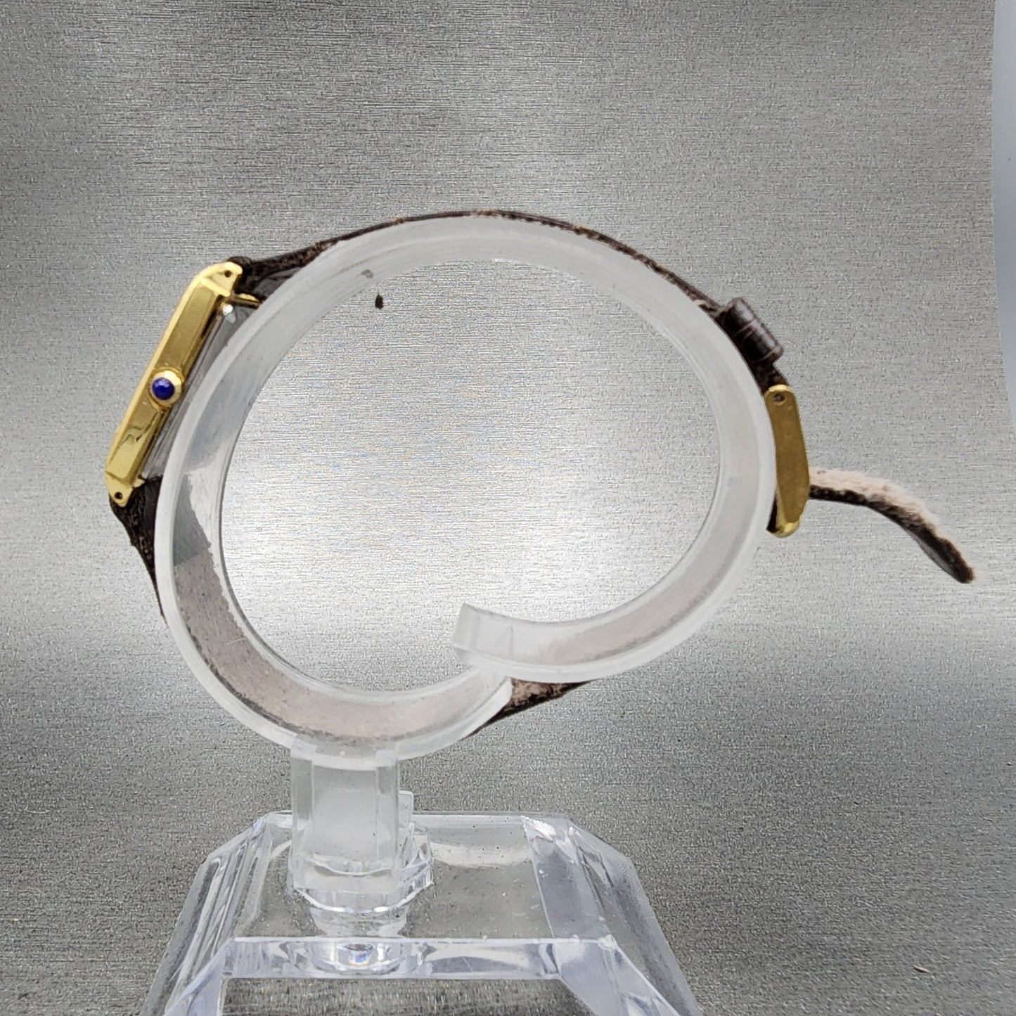 Rado Tank Watch Women 18mm Gold Dial Gold Tone Rectangle 133.9555.2 New Battery6