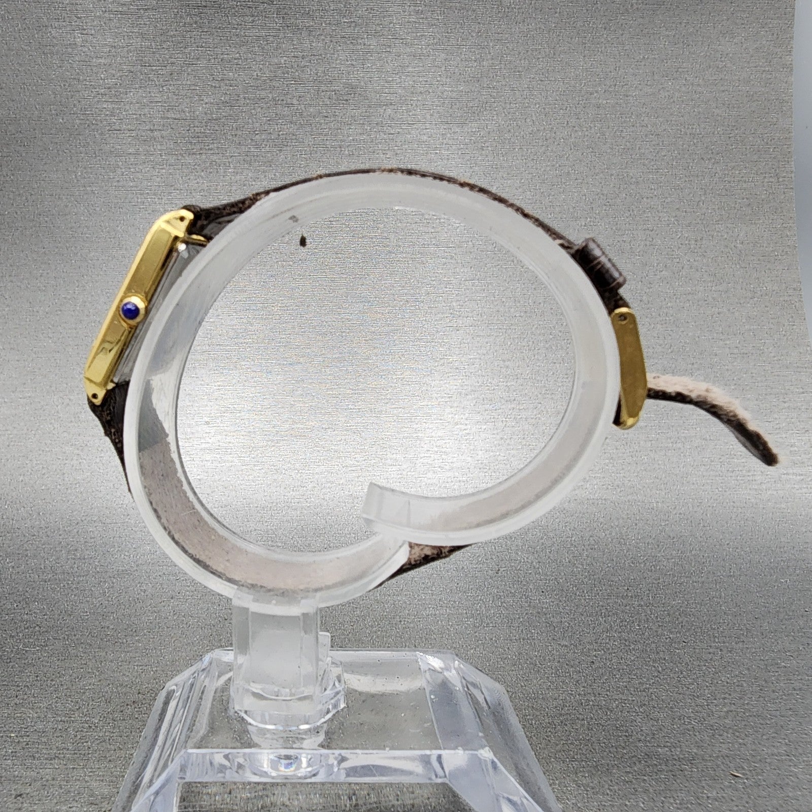 Rado Tank Watch Women 18mm Gold Dial Gold Tone Rectangle 133.9555.2 New Battery6