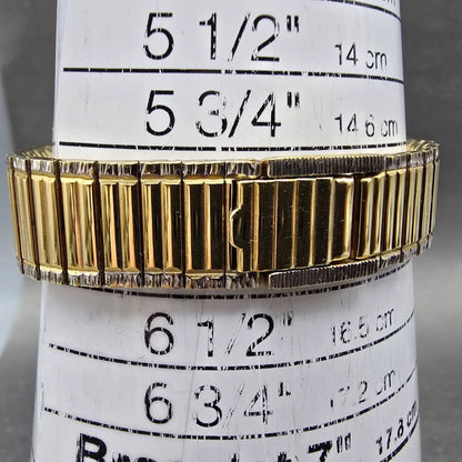 Raymond Weil Tank Watch Women 18mm Silver Dial Two Tone Gold Plated 8057 New Bat10