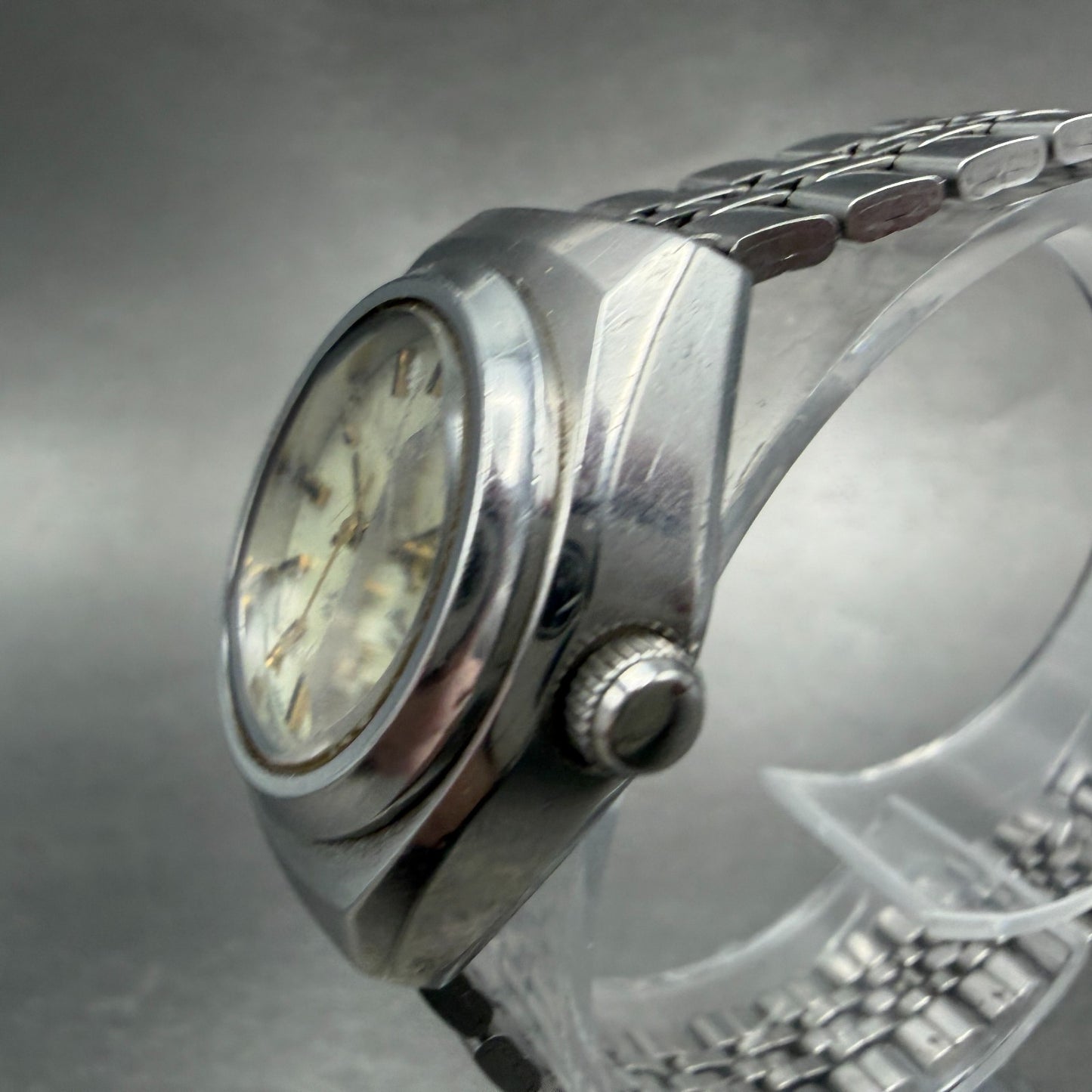 Orient Minimatic Watch Women 25mm MOP Dial Steel Date Crystal 21 Runs 0J4973022