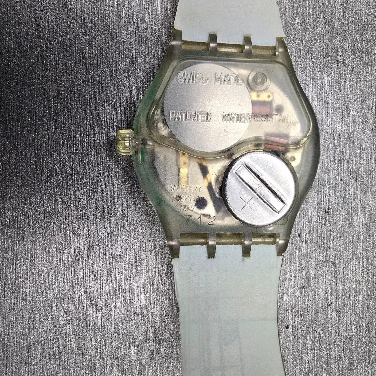 Swatch Musicall DODECAPHONIC Watch Women Blue Dial Clear Case SLK113 New Battery10
