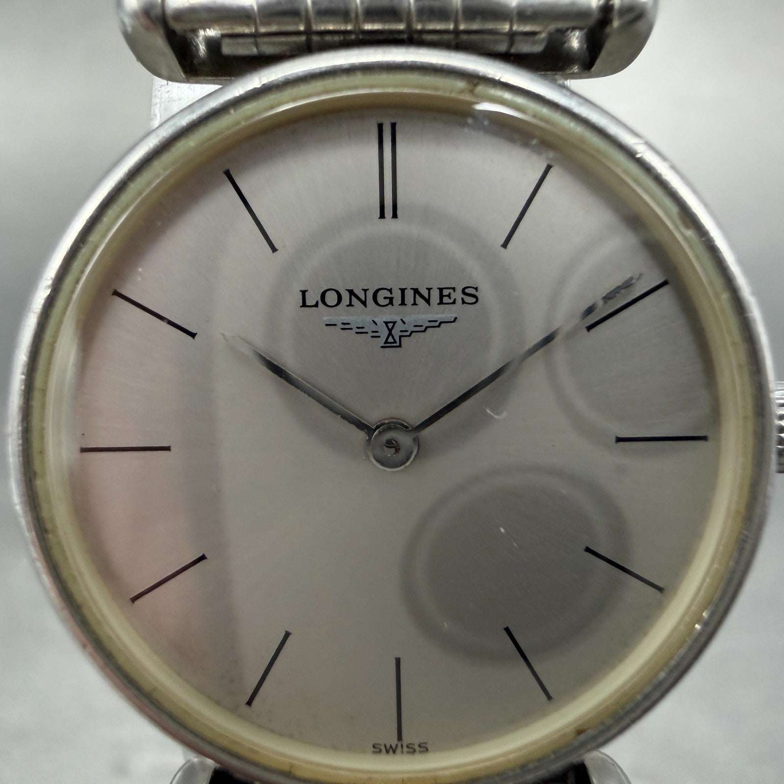 Longines La Grande Classique Watch Men 24mm Gray Dial Steel Round L4.135.4 Works1