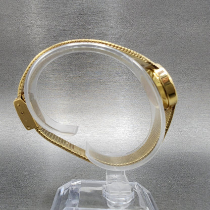 Raymond Weil Watch Women 22mm White Dial Gold Plated Round 9519 New Battery8