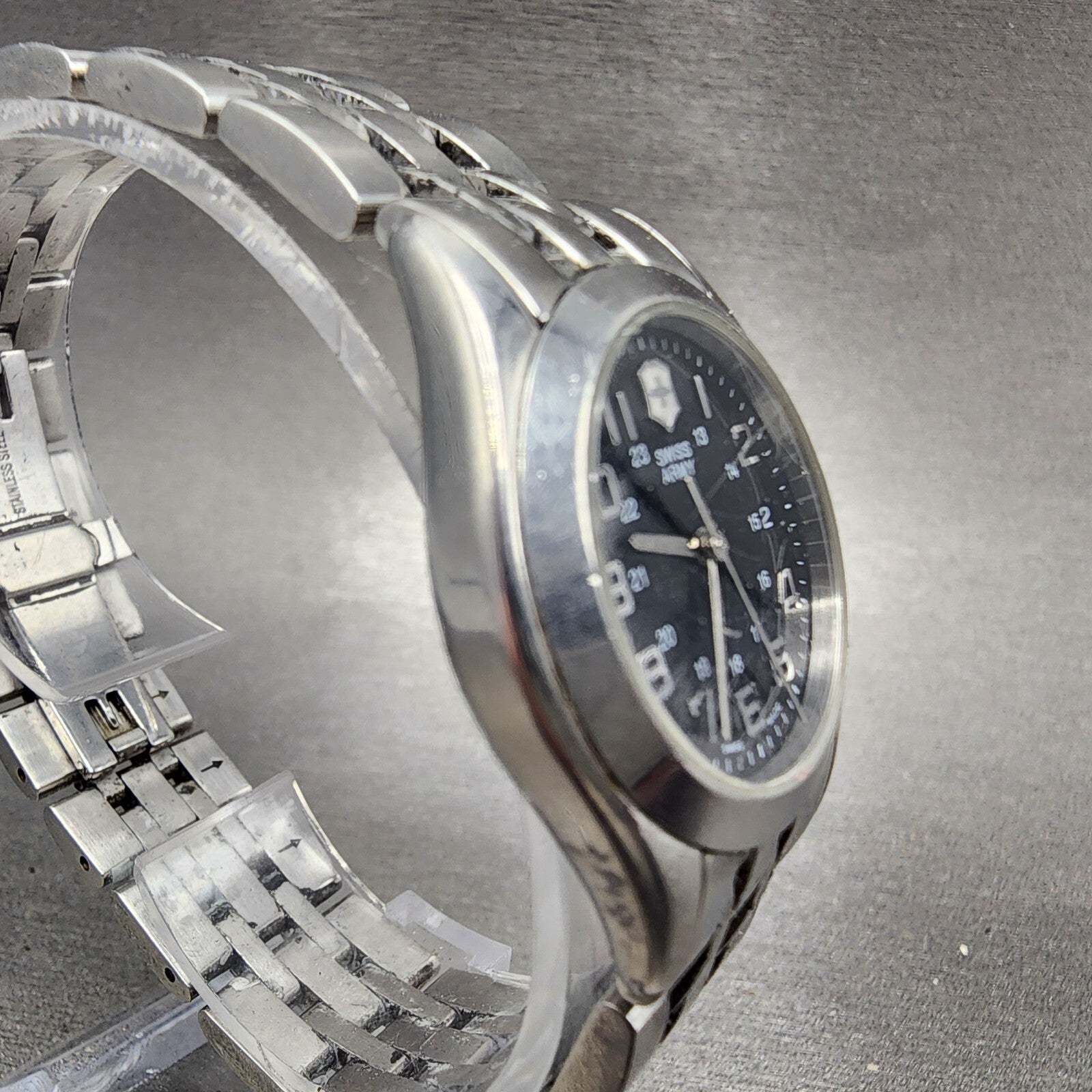 Victorinox Swiss Army Alliance Watch Women 28mm Black Dial Steel 24657 PARTS4