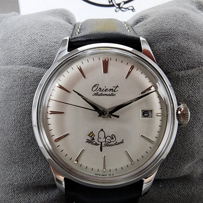 Orient Peanuts Snoopy Bambino Watch Men 38mm White Dial Steel Date Automatic1