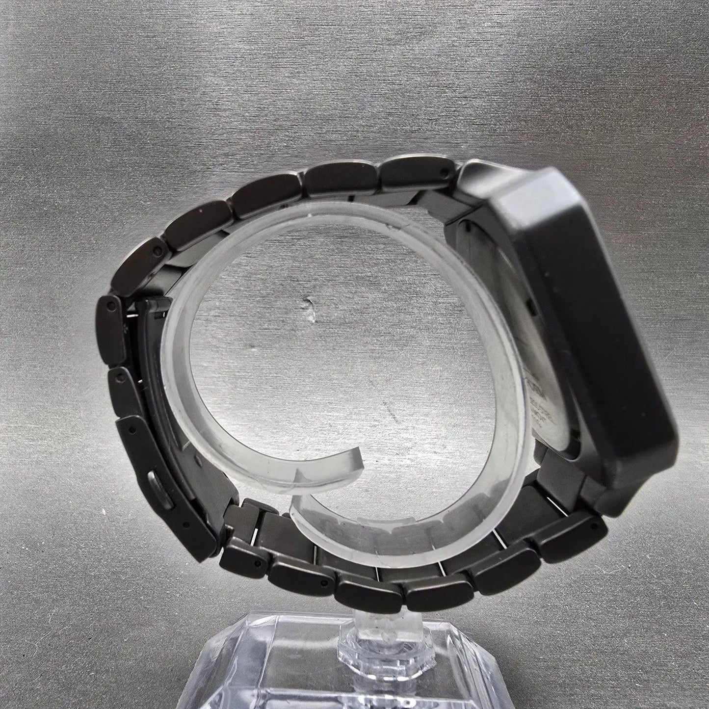 Nixon The Platform Watch Men 41mm Black Dial Black Tone Octagon New Battery8
