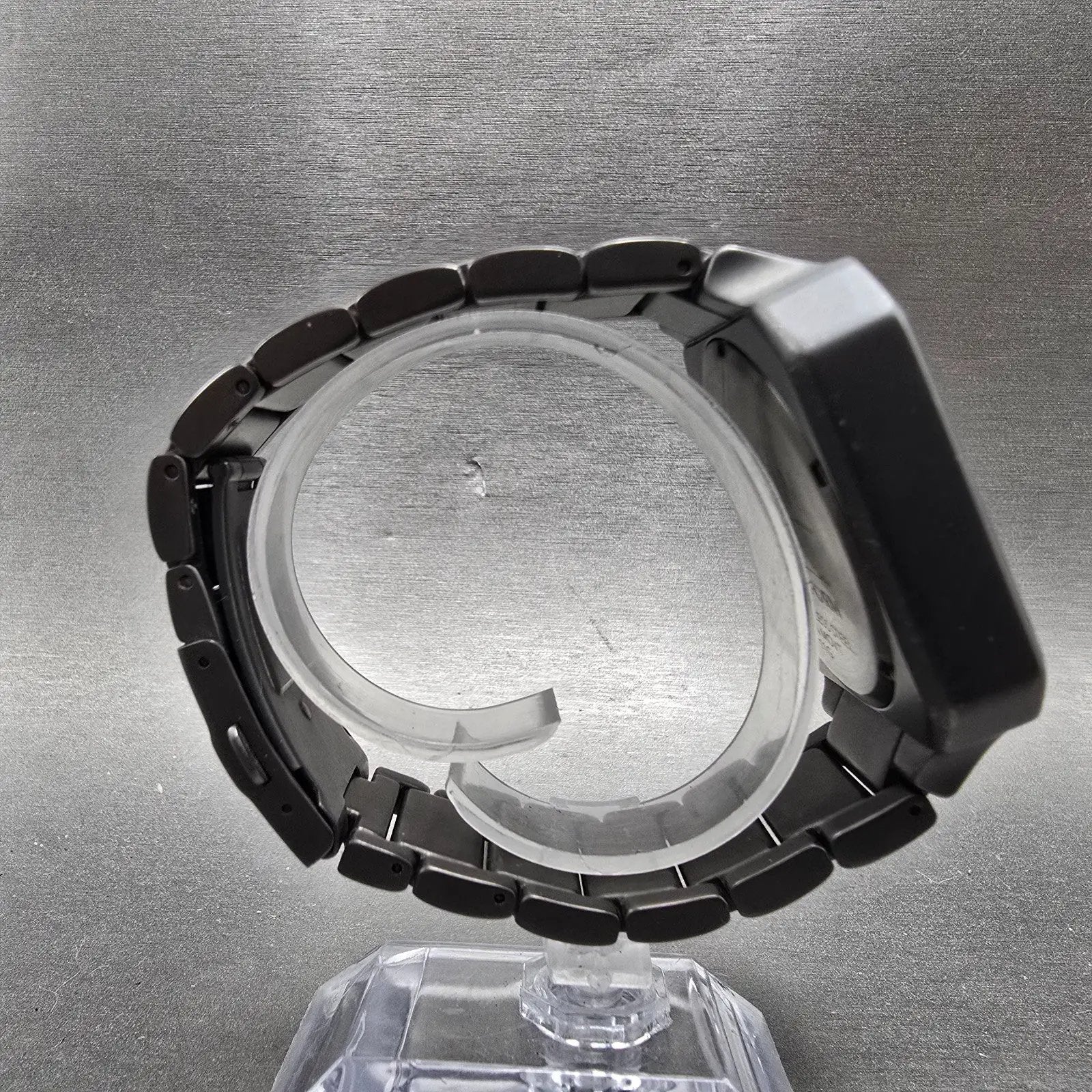 Nixon The Platform Watch Men 41mm Black Dial Black Tone Octagon New Battery8