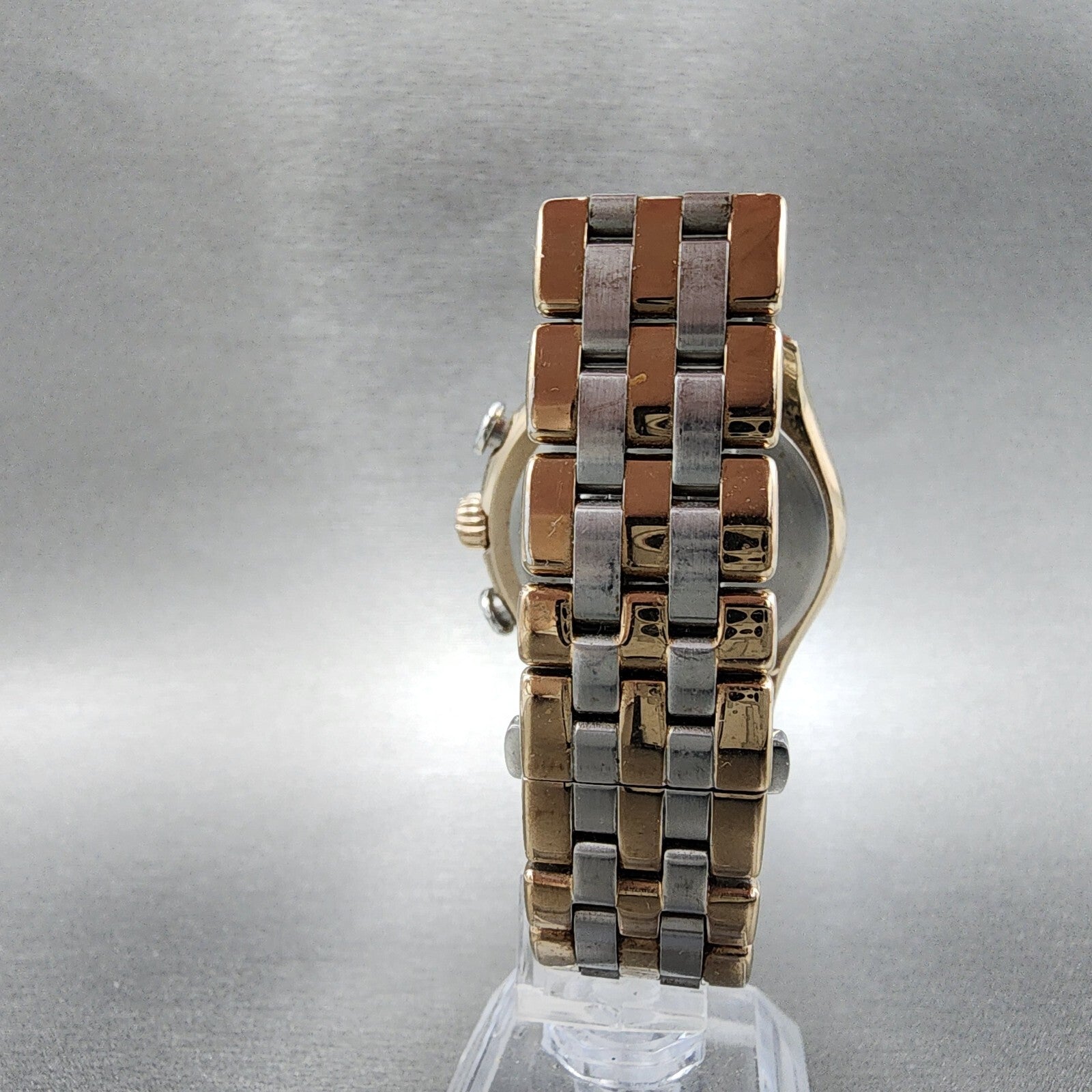 Citizen EcoDrive World Time Watch Women 41mm MOP Dial Two Tone Date Works7