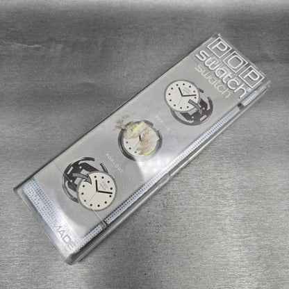 Swatch Pocket Watch Mix Watch Men 47mm White Dial Brown Tone PPK101 New Battery11
