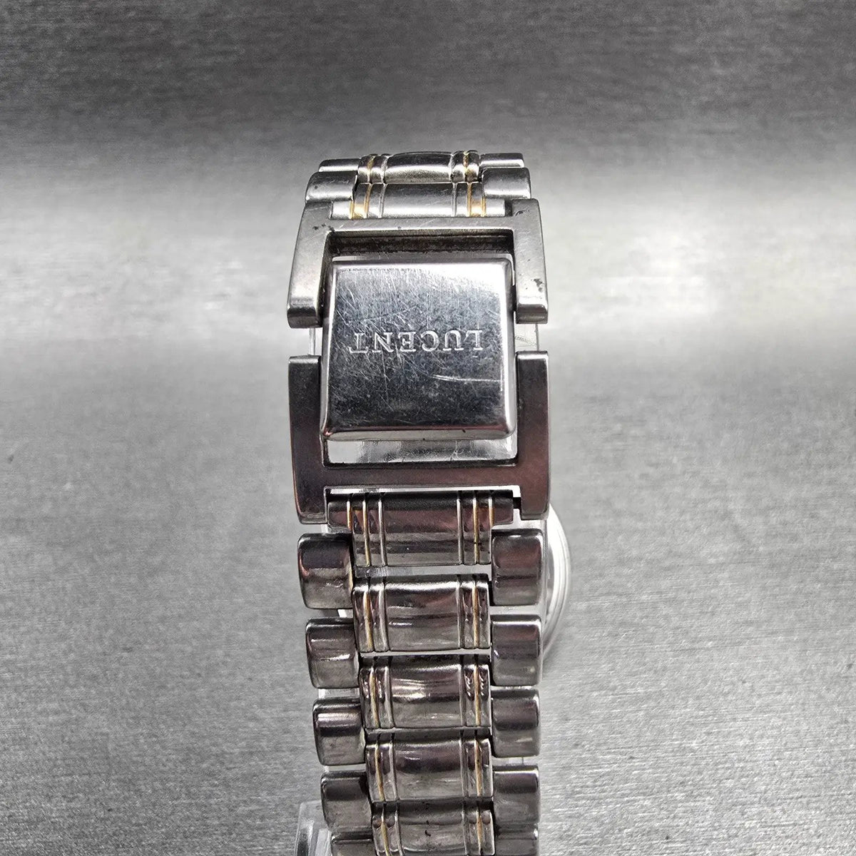 Seiko Lucent Watch Men 32mm Champagne Dial Silver Round 5E21-6B00 New Batt JDM7