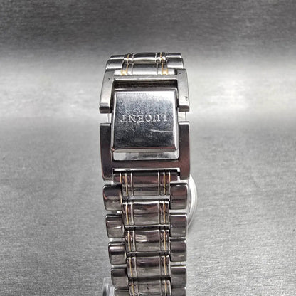 Seiko Lucent Watch Men 32mm Champagne Dial Silver Round 5E21-6B00 New Batt JDM7