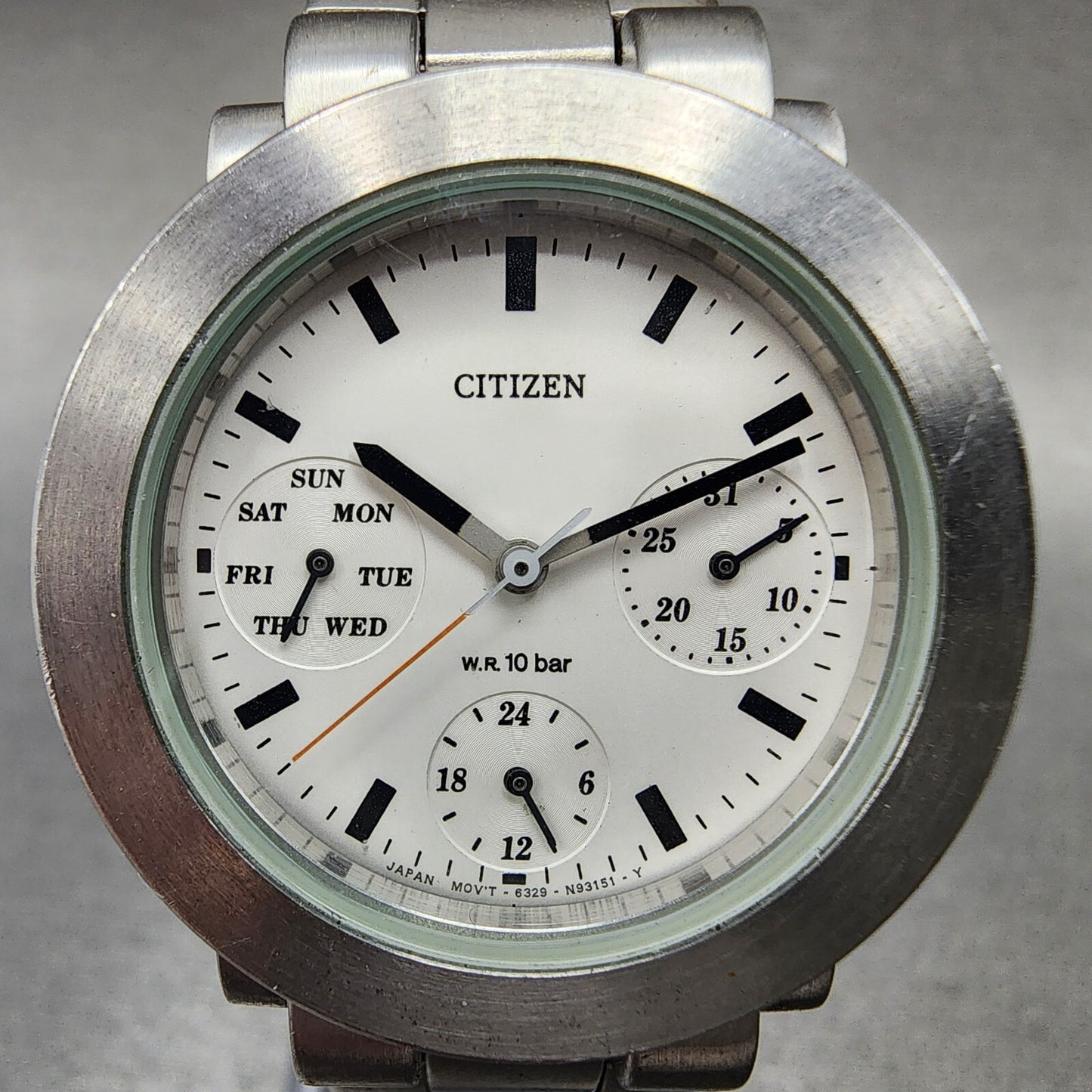 Citizen Watch Women 31mm White Dial Stainless Steel Daydate Round New Battery1