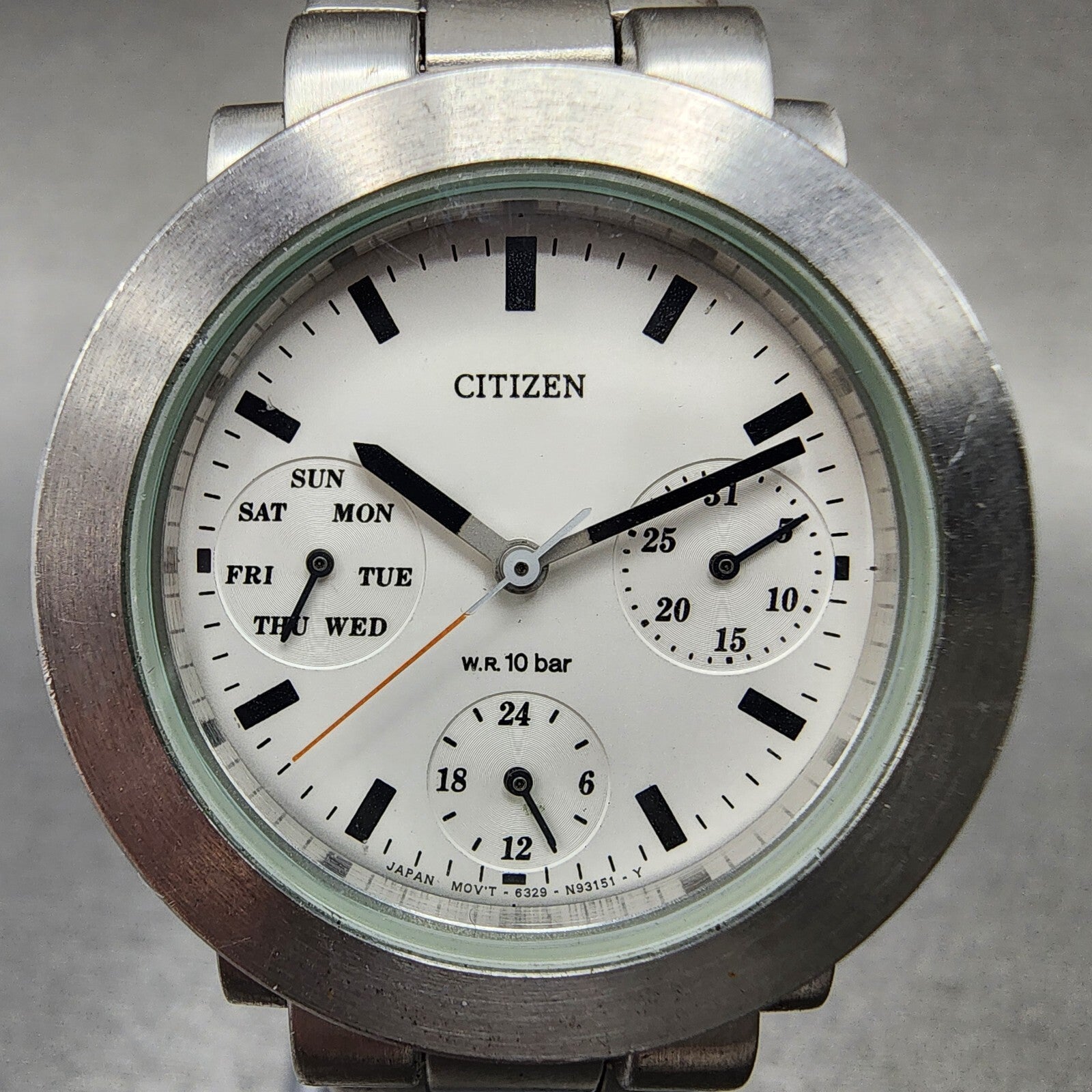 Citizen Watch Women 31mm White Dial Stainless Steel Daydate Round New Battery1