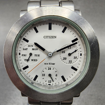Citizen Watch Women 31mm White Dial Stainless Steel Daydate Round New Battery1