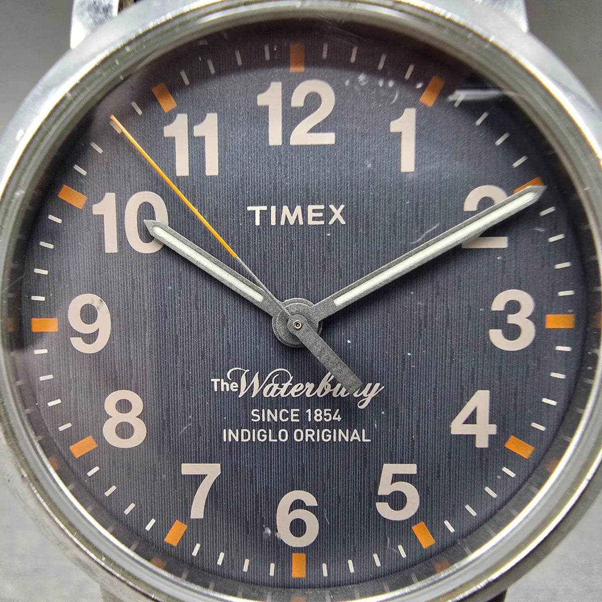 Timex The Waterbury Watch Men 40mm Gray Dial Silver TW2P58700 New Battery READ1