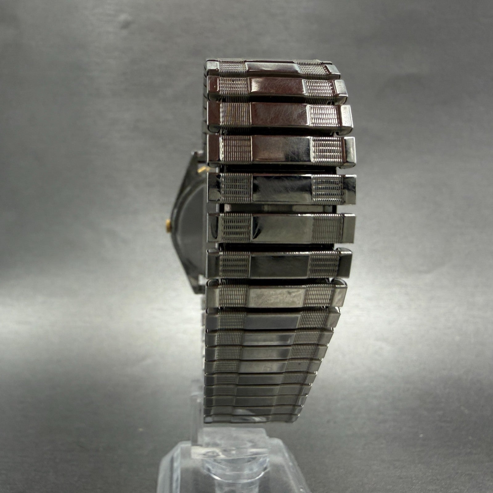 Seiko Pulsar Watch Men 35mm Silver Dial Two Tone Daydate VX33-0AB0 New Battery7