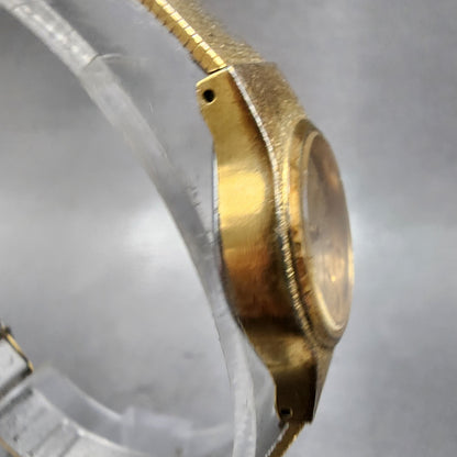Seiko Watch Women 20mm Champagne Dial Gold Tone Round 8y210029 New Battery3