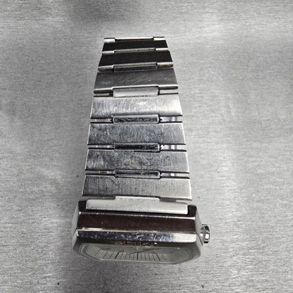 Seiko SQ Watch Men 35mm Silver Dial Silver Daydate Hexagon 7559-5010 New Battery4
