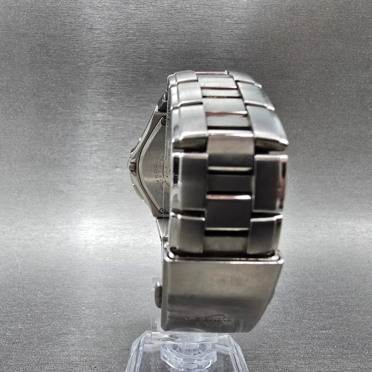 Citizen Eco-Drive Attesa Watch Men 37mm White Dial Titanium Atomic Daydate PARTS8