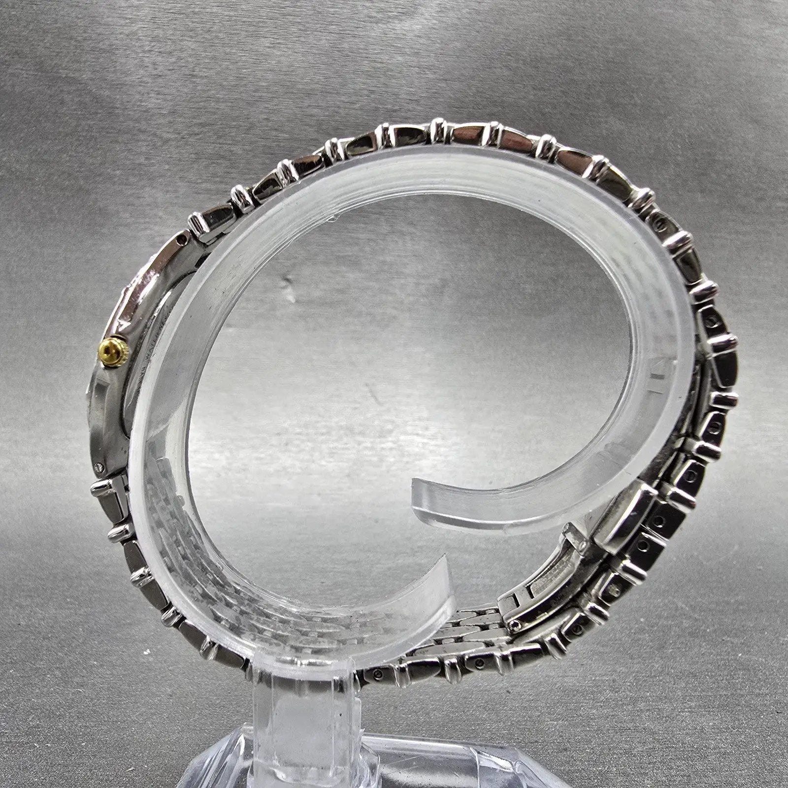 Wittnauer Watch Women 25mm White Dial Silver Tone Round 12R05 New Battery7