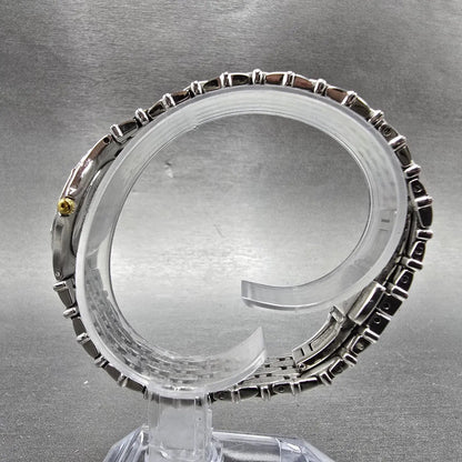 Wittnauer Watch Women 25mm White Dial Silver Tone Round 12R05 New Battery7