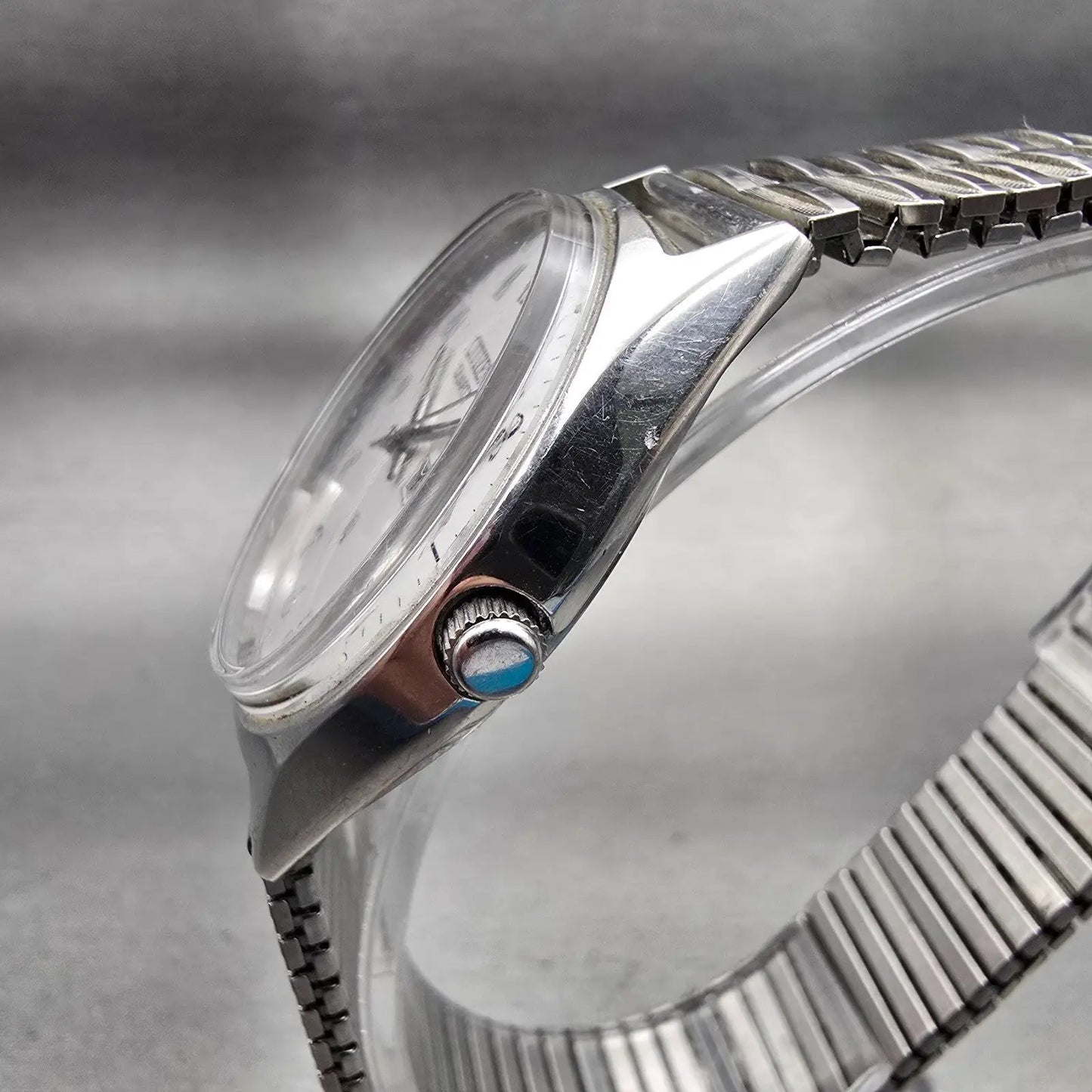 Citizen CQ Watch Men 36mm Silver Dial Silver Tone Daydate 1100-S63804 New Batt2