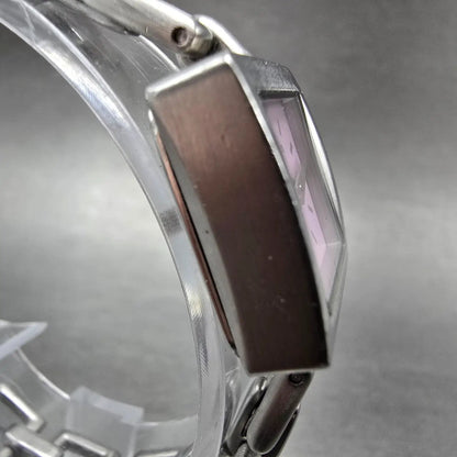 Nixon The Charm Watch Women 19mm Pink Dial Silver Tone Square New Battery3