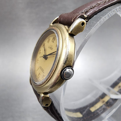 Citizen Club Lamer Watch Women 23mm Gold Dial Gold Tone Round New Battery VTG2