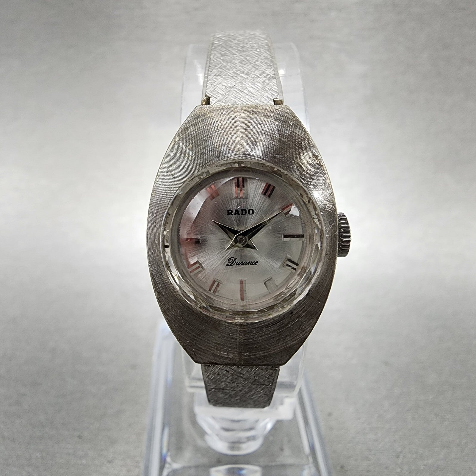 Rado Durance Watch Women 19mm Silver Dial Silver Tone Manal Wind PARTS0